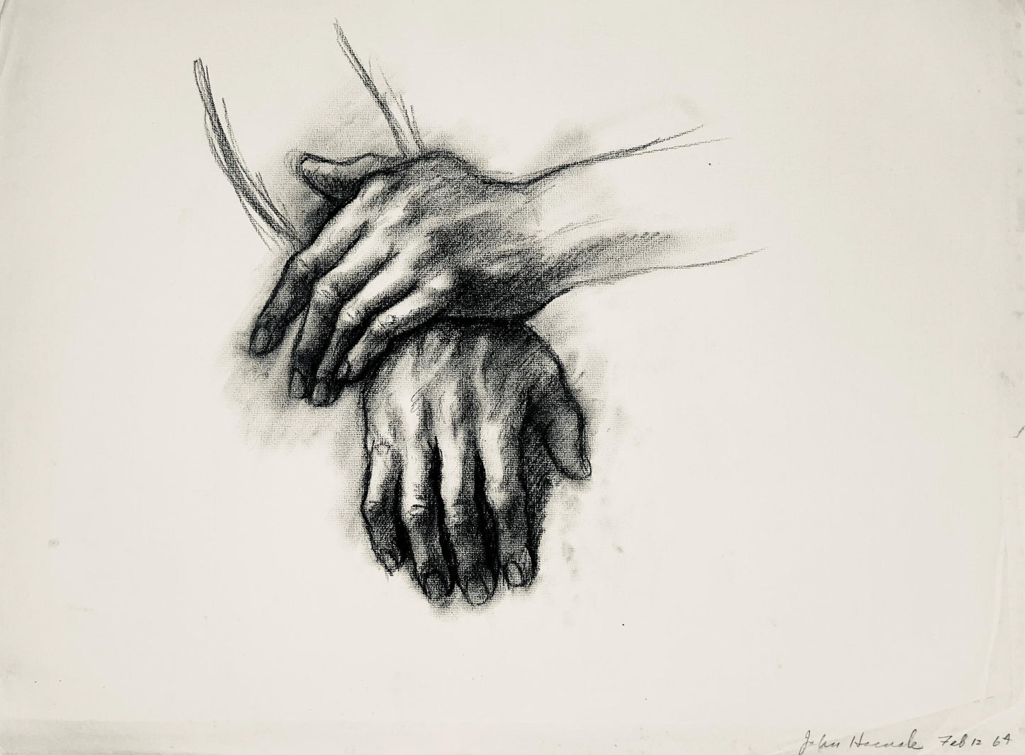 Ian Hornak, Renaissance Hand Study, 1964, Original Drawing