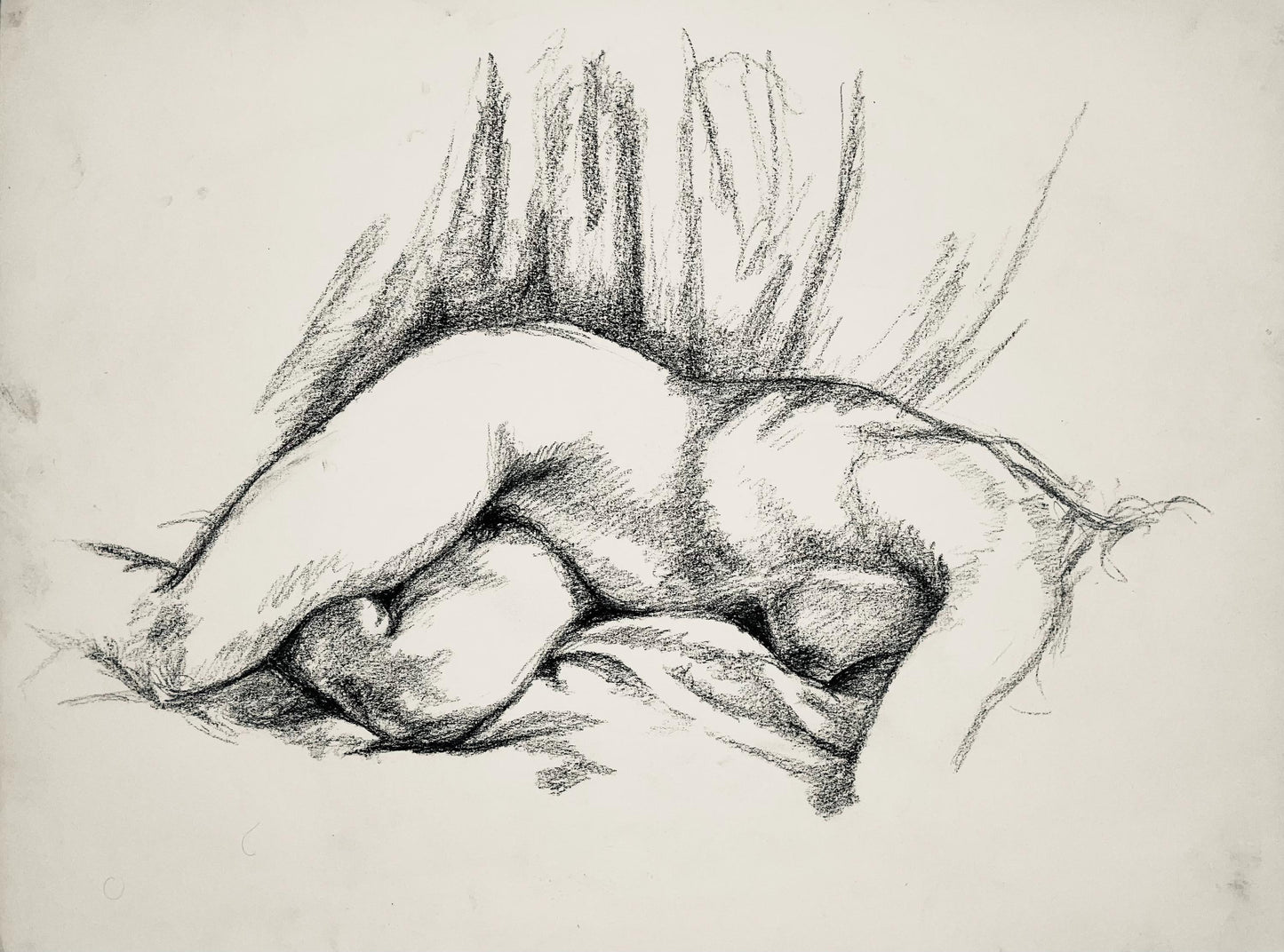 Ian Hornak, Renaissance Female Nude Figure Study, 1963, Original Drawing