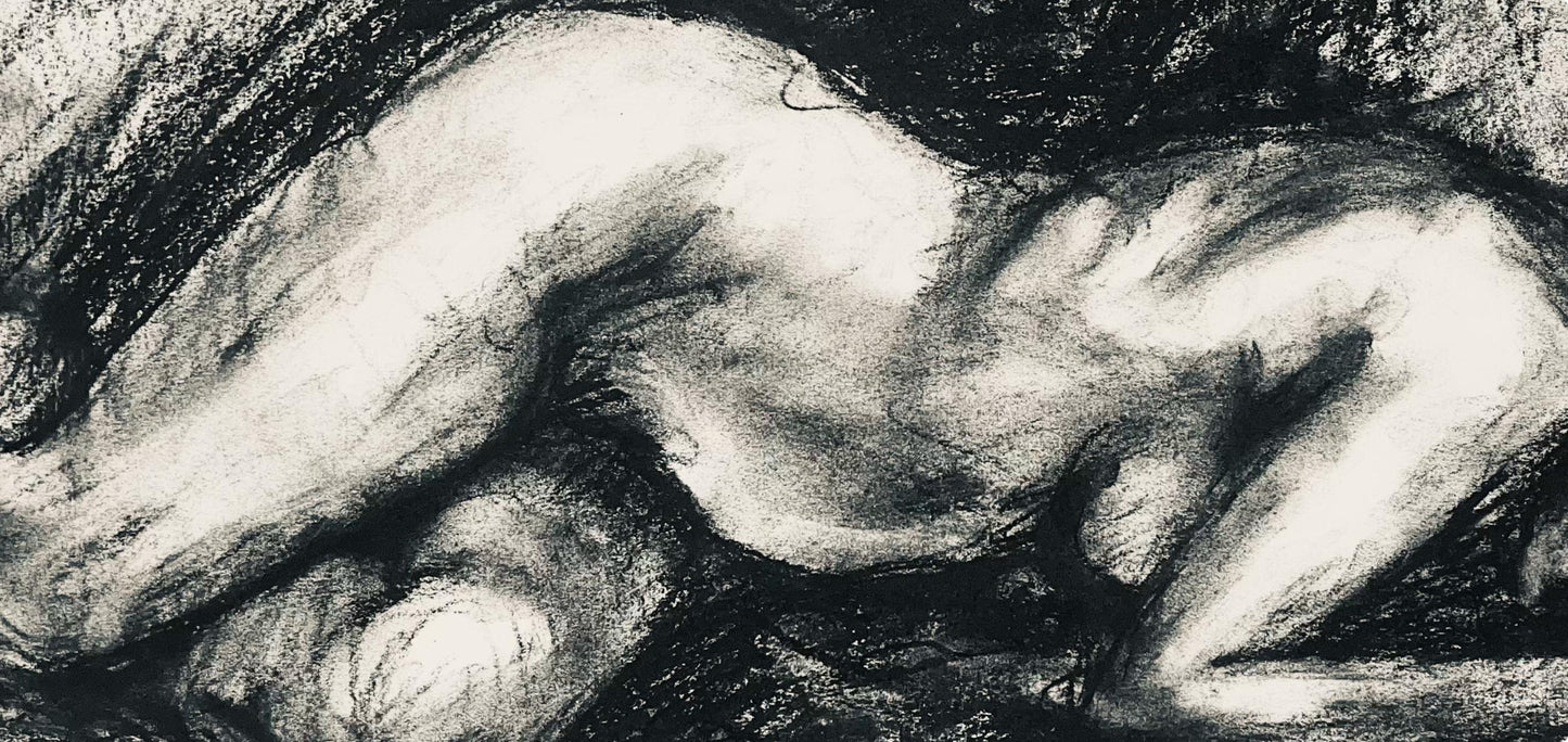 Ian Hornak, Renaissance Female Nude Figure Study, 1963, Original Drawing