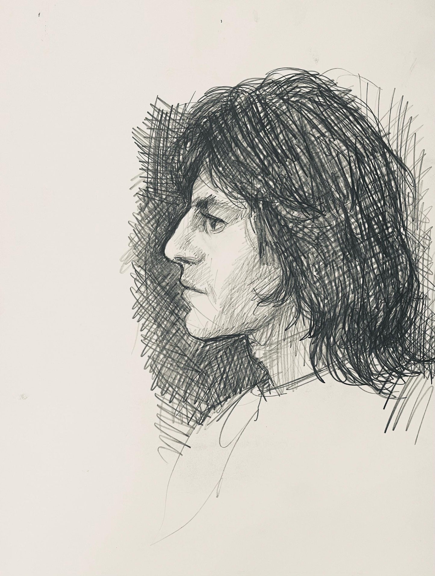 Ian Hornak, Renaissance Male Figure Study, 1963, Original Drawing