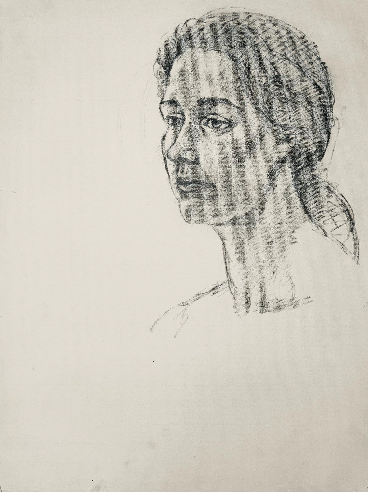 Ian Hornak, Renaissance Female Figure Study, 1963, Original Drawing