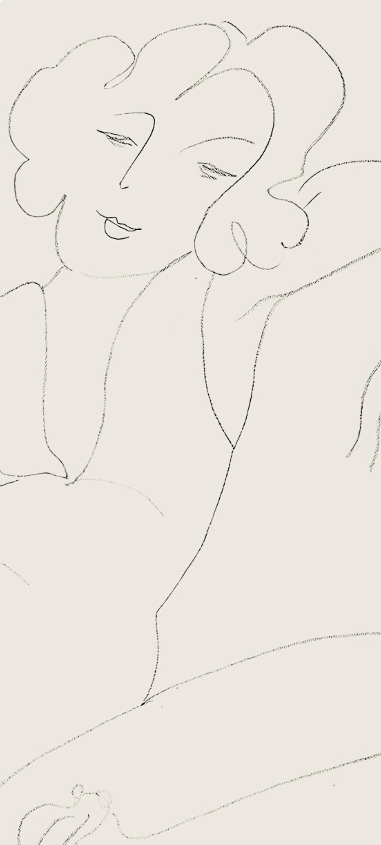 Henri Matisse, Srie B, Var. 3 (Duthuit 9), Henri Matisse, Dessins, Thmes Et Variations, Lithograph
