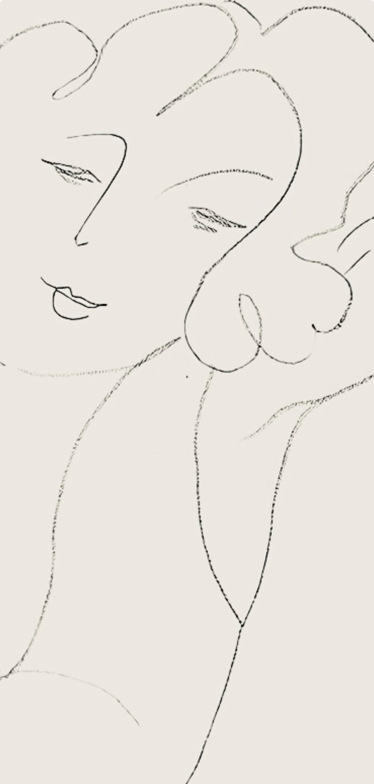 Henri Matisse, Srie B, Var. 3 (Duthuit 9), Henri Matisse, Dessins, Thmes Et Variations, Lithograph