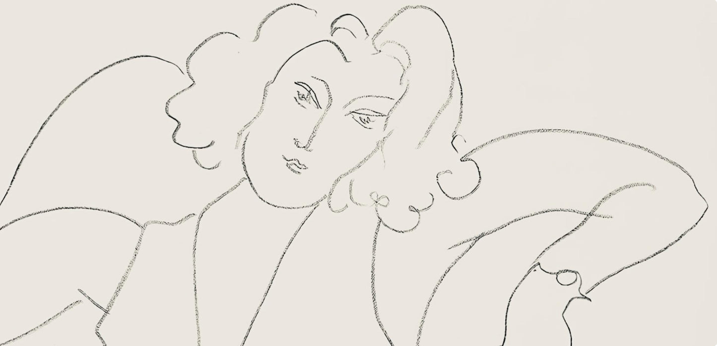 Henri Matisse, Srie B, Var. 4 (Duthuit 9), Henri Matisse, Dessins, Thmes Et Variations, Lithograph