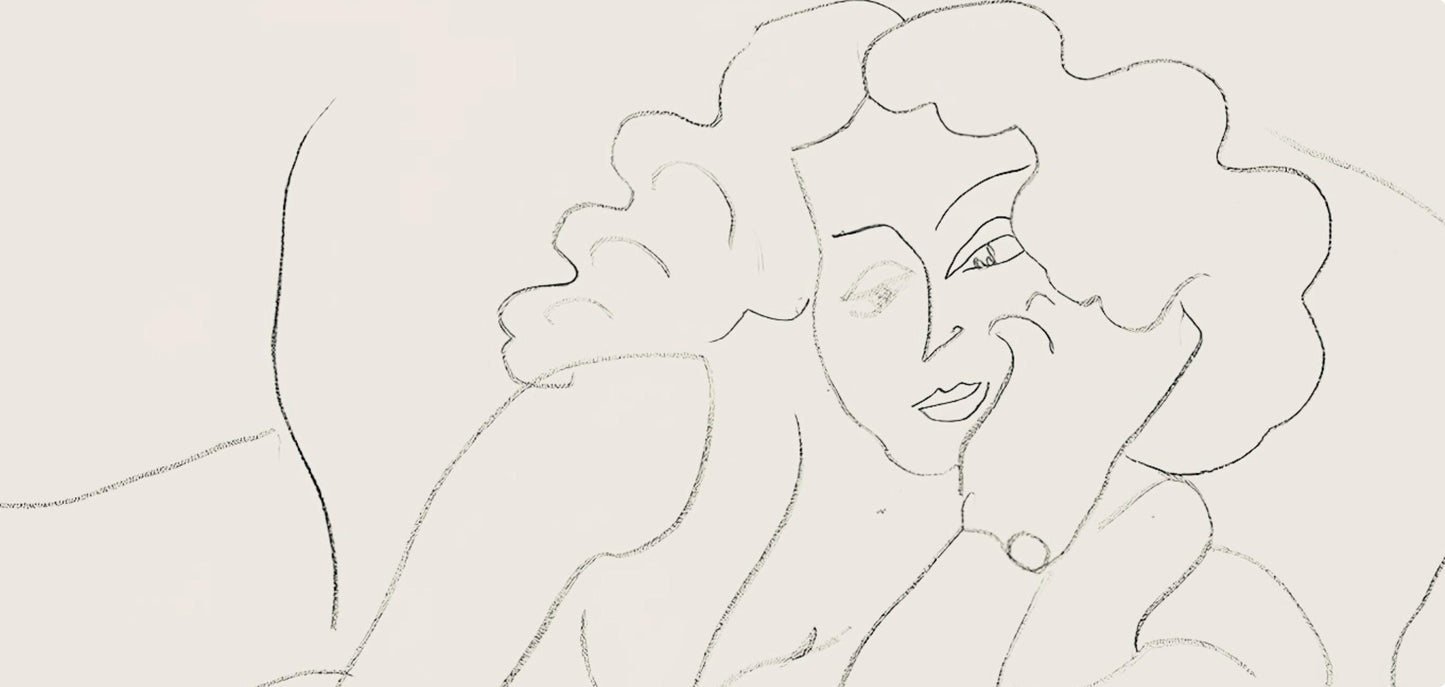 Henri Matisse, Srie B, Var. 7 (Duthuit 9), Henri Matisse, Dessins, Thmes Et Variations, Lithograph