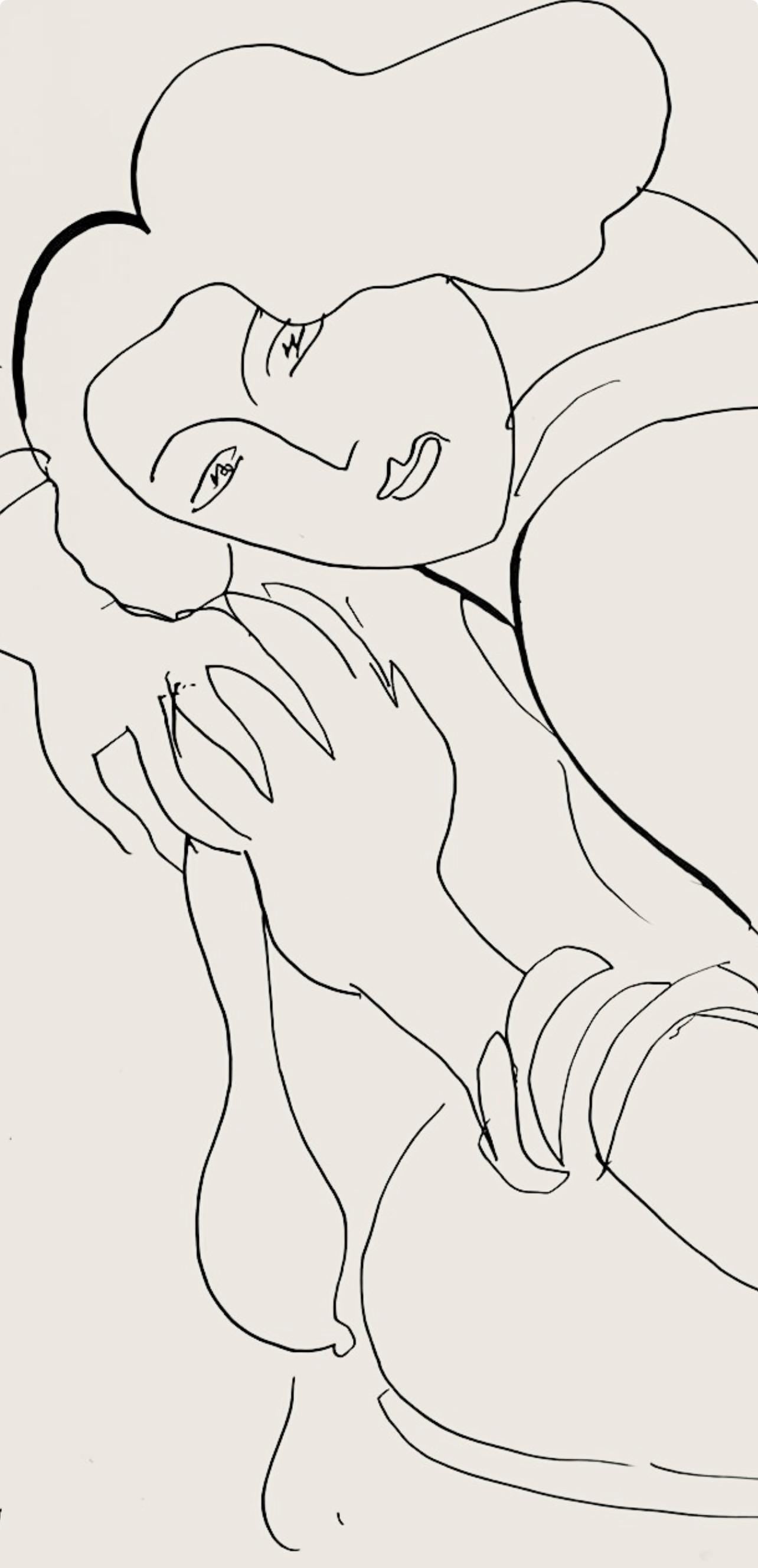 Henri Matisse, Srie D, Var. 5 (Duthuit 9), Henri Matisse, Dessins, Thmes Et Variations, Lithograph