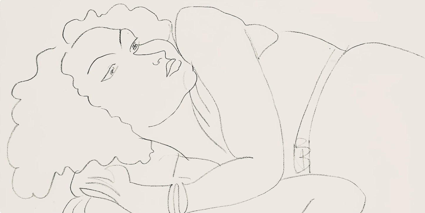 Henri Matisse, Srie F, Var. 7 (Duthuit 9), Henri Matisse, Dessins, Thmes Et Variations, Lithograph