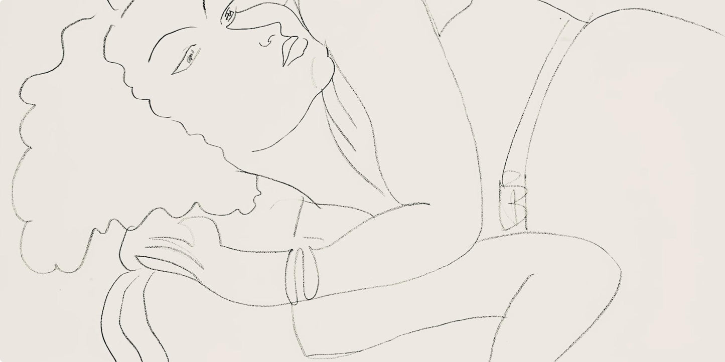 Henri Matisse, Srie F, Var. 7 (Duthuit 9), Henri Matisse, Dessins, Thmes Et Variations, Lithograph