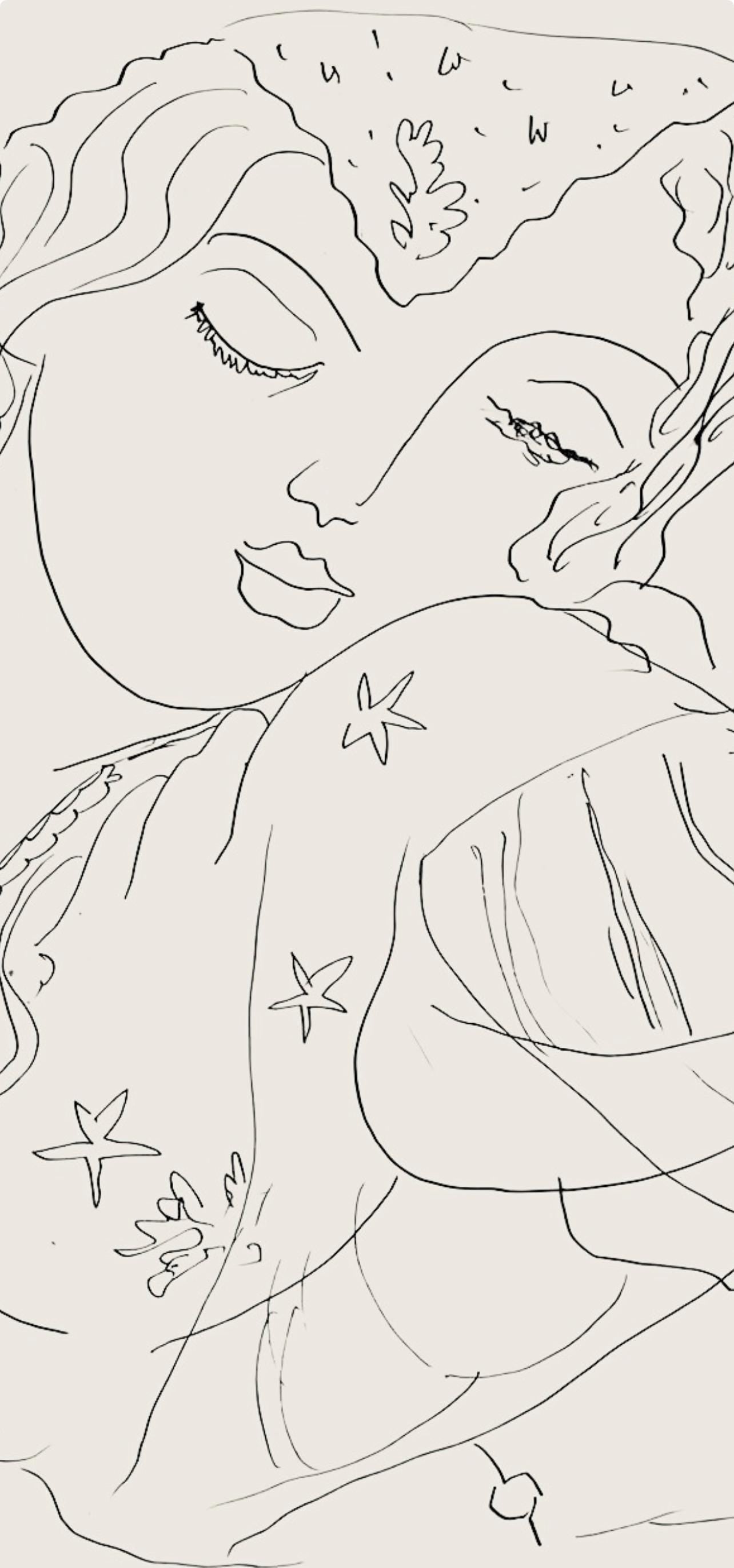 Henri Matisse, Srie I, Var. 8 (Duthuit 9), Henri Matisse, Dessins, Thmes Et Variations, Lithograph