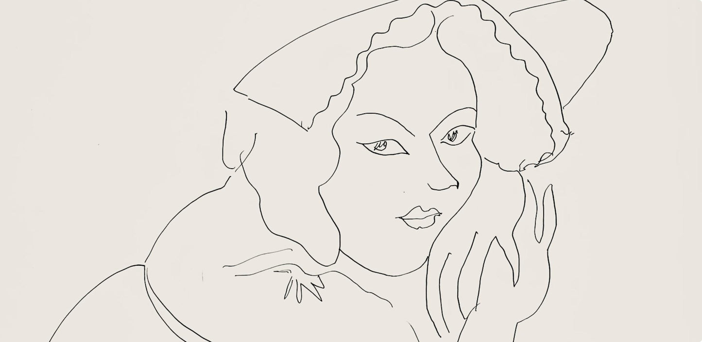 Henri Matisse, Srie I, Var. 9 (Duthuit 9), Henri Matisse, Dessins, Thmes Et Variations, Lithograph