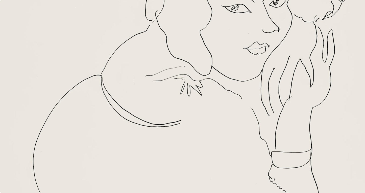 Henri Matisse, Srie I, Var. 9 (Duthuit 9), Henri Matisse, Dessins, Thmes Et Variations, Lithograph