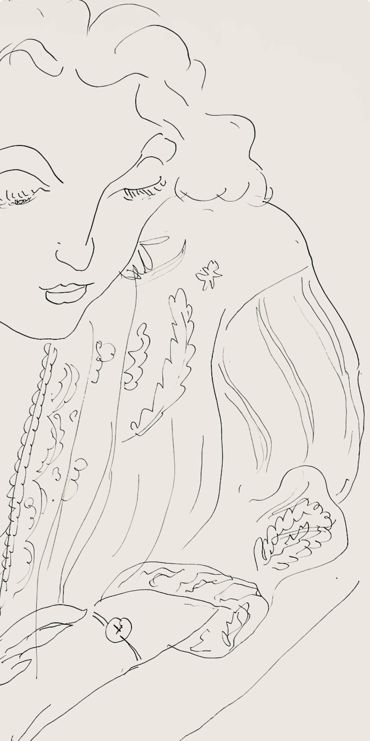 Henri Matisse, Srie I, Var. 14 (Duthuit 9), Henri Matisse, Dessins, Thmes Et Variations, Lithograph