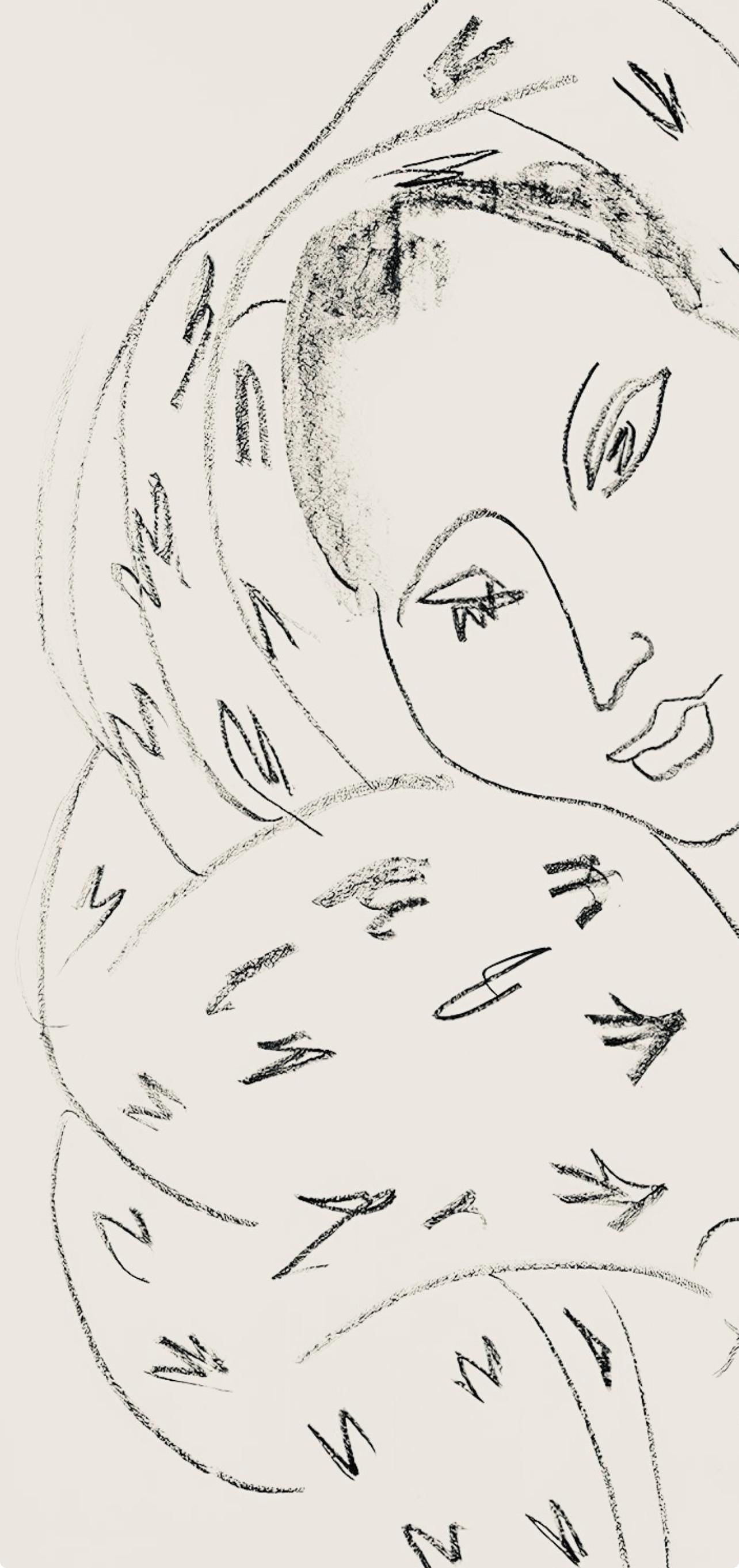 Henri Matisse, Srie L, Var. 9 (Duthuit 9), Henri Matisse, Dessins, Thmes Et Variations, Lithograph