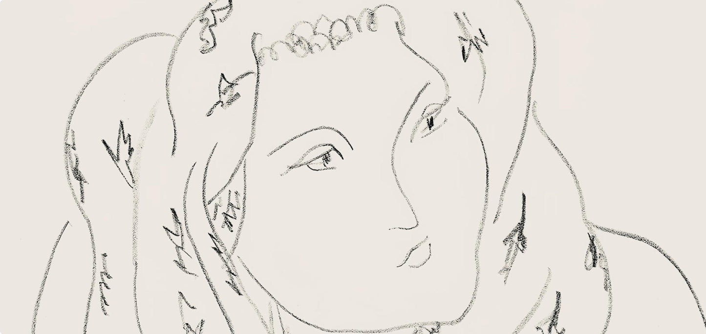 Henri Matisse, Srie L, Var. 12 (Duthuit 9), Henri Matisse, Dessins, Thmes Et Variations, Lithograph