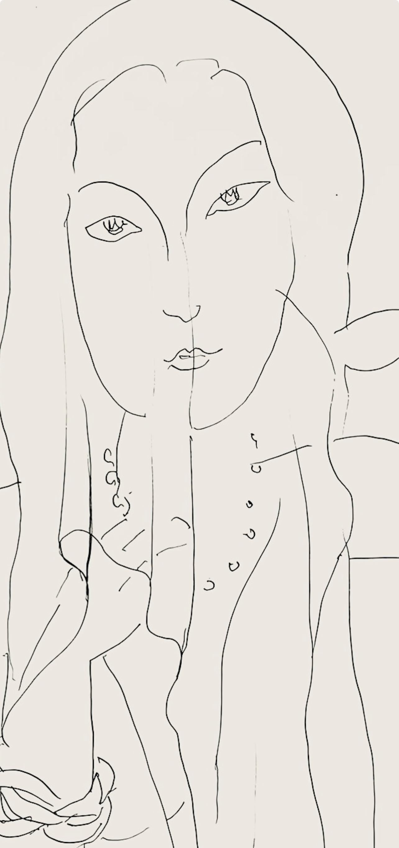 Henri Matisse, Srie N, Var. 2 (Duthuit 9), Henri Matisse, Dessins, Thmes Et Variations, Lithograph