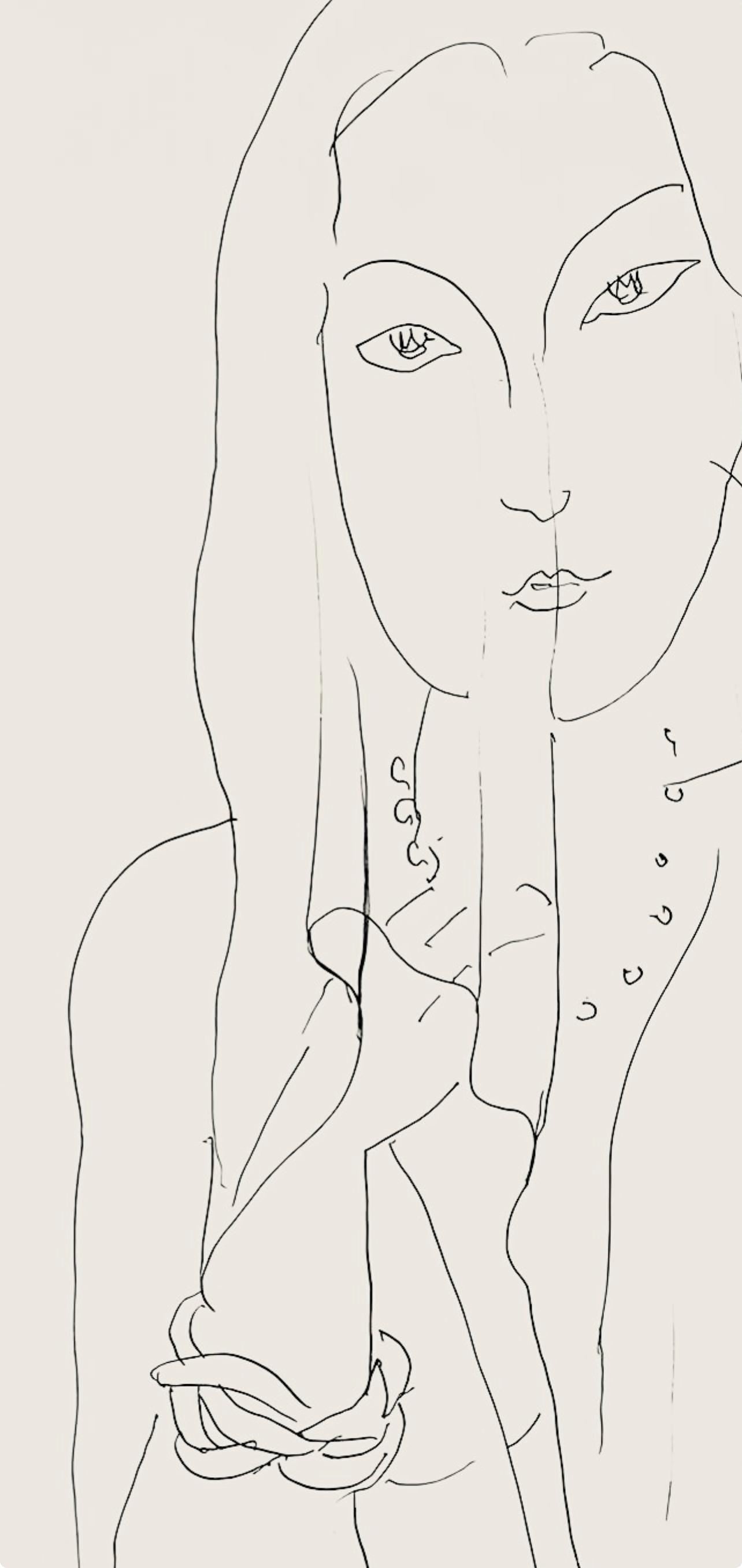 Henri Matisse, Srie N, Var. 2 (Duthuit 9), Henri Matisse, Dessins, Thmes Et Variations, Lithograph