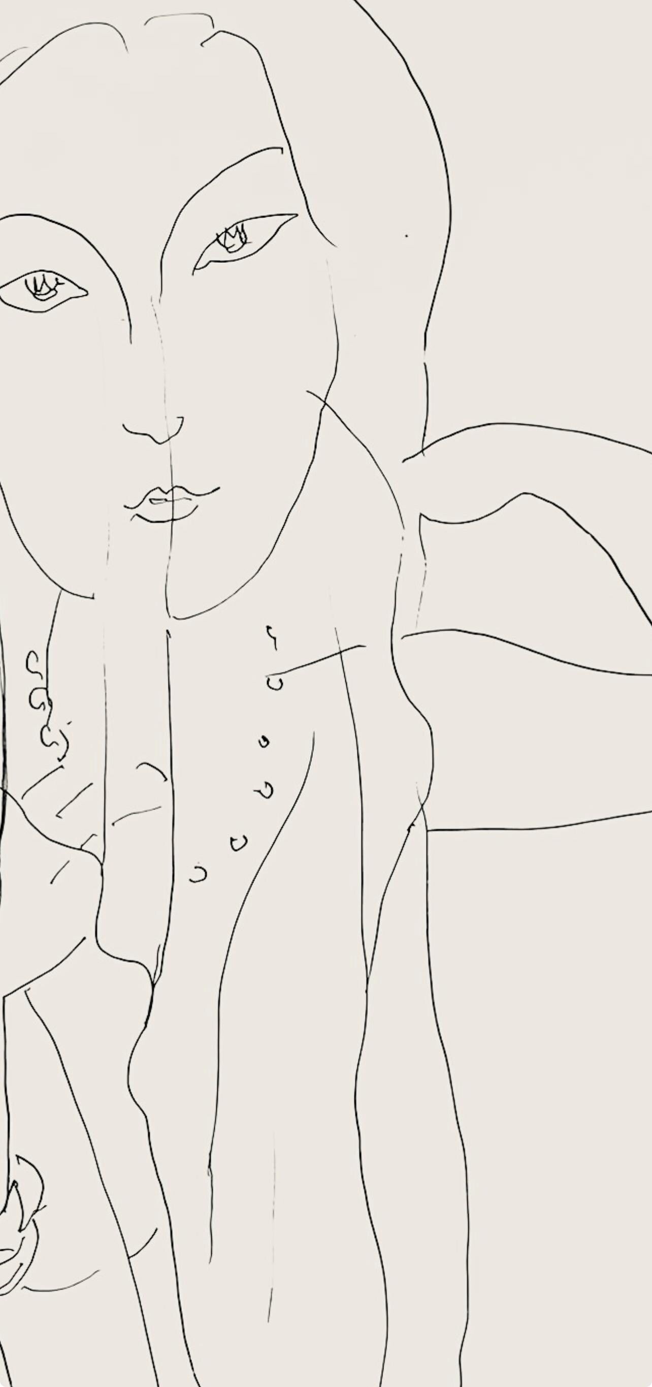 Henri Matisse, Srie N, Var. 2 (Duthuit 9), Henri Matisse, Dessins, Thmes Et Variations, Lithograph