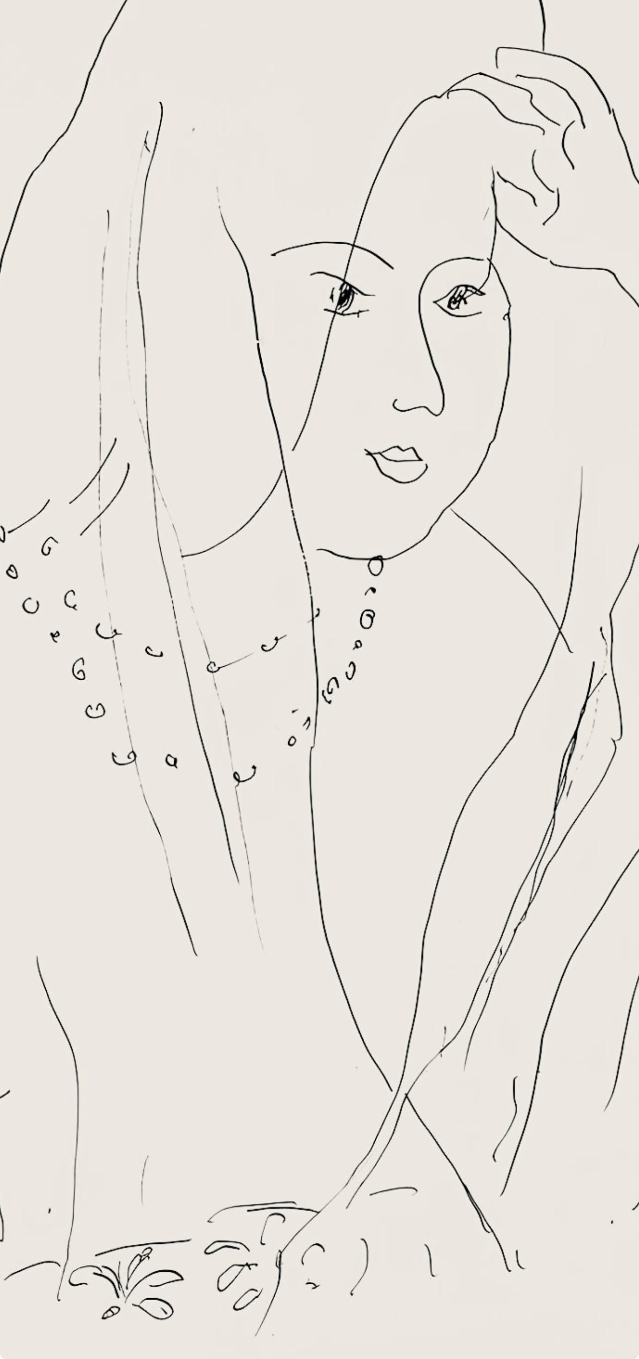 Henri Matisse, Srie N, Var. 5 (Duthuit 9), Henri Matisse, Dessins, Thmes Et Variations, Lithograph