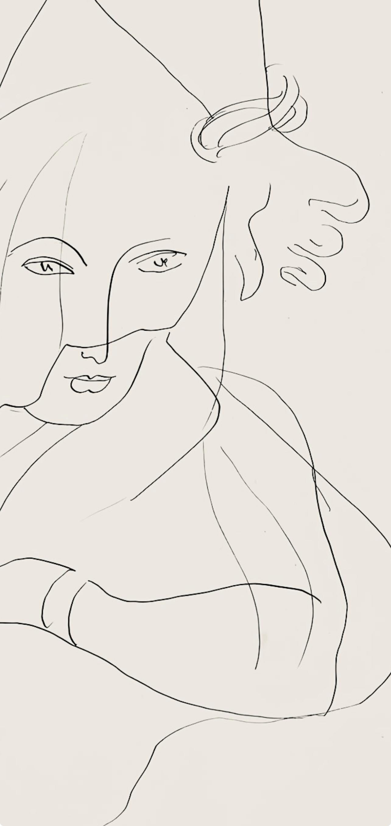 Henri Matisse, Srie V, Var. 7 (Duthuit 9), Henri Matisse, Dessins, Thmes Et Variations, Lithograph
