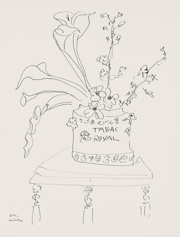 Henri Matisse, Srie N Gc'S, var. 2 (Duthuit 9), Dessins, Thmes et variations, Lithograph