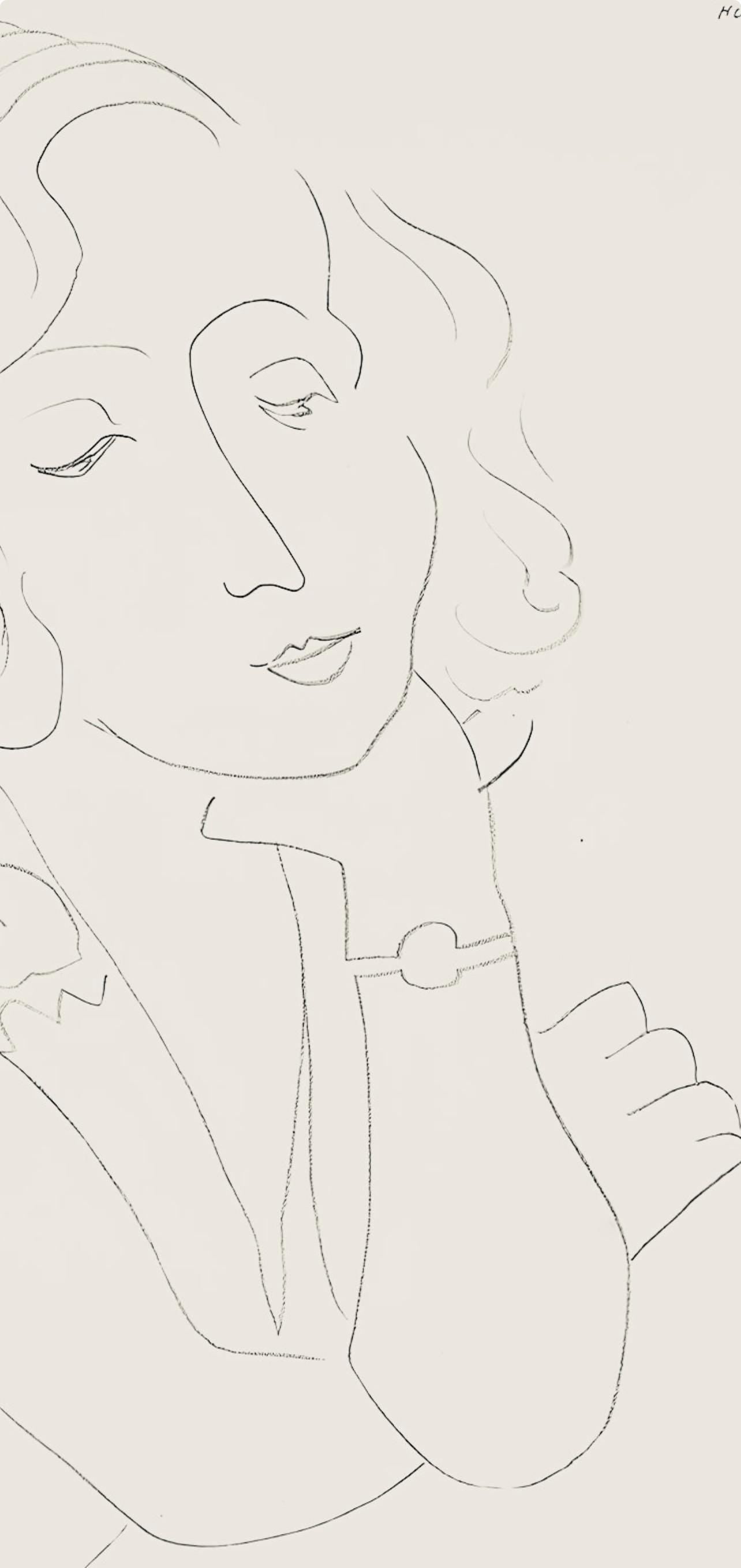 Henri Matisse, Srie O, Var. 6 (Duthuit 9), Henri Matisse, Dessins, Thmes Et Variations, Lithograph