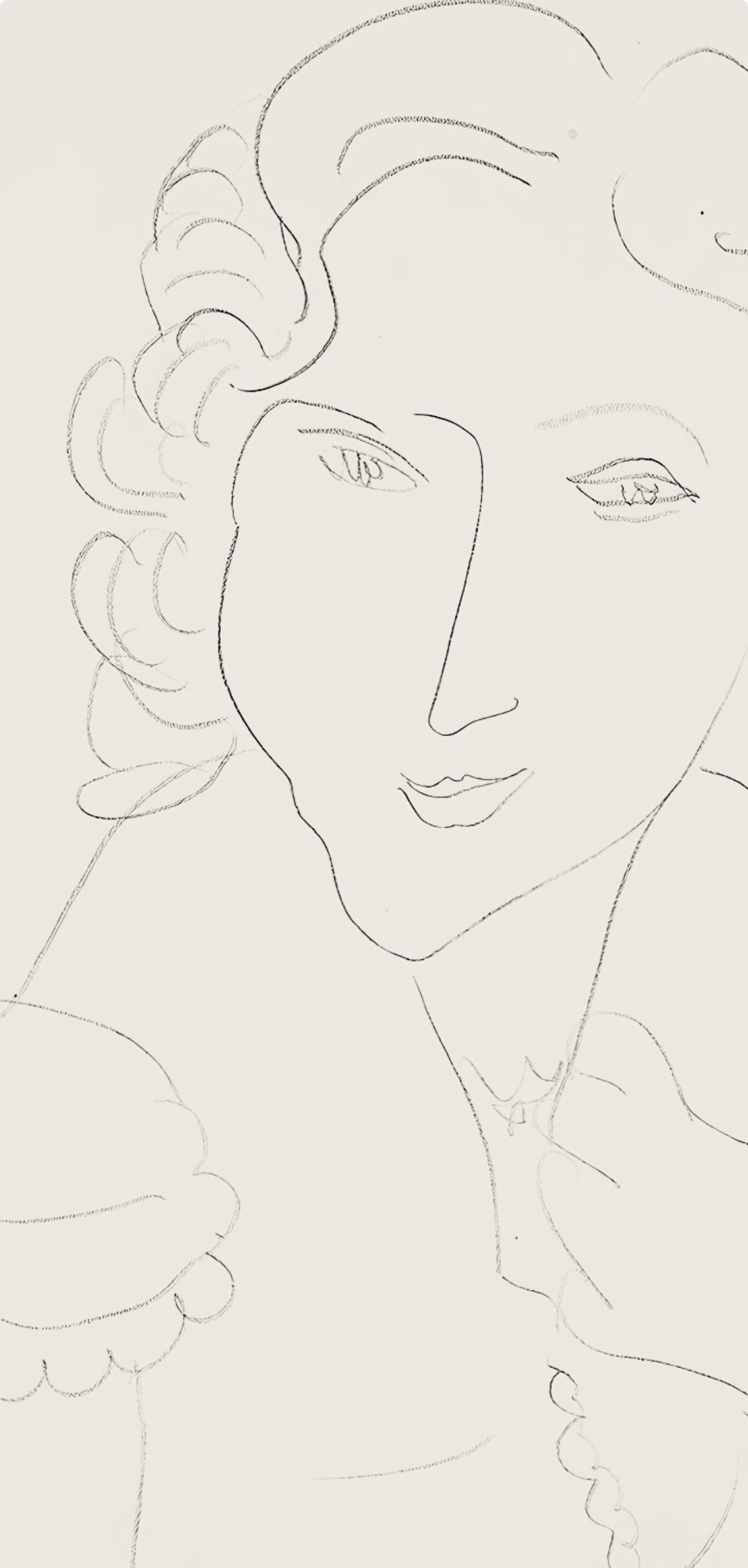 Henri Matisse, Srie O, Var. 5 (Duthuit 9), Henri Matisse, Dessins, Thmes Et Variations, Lithograph