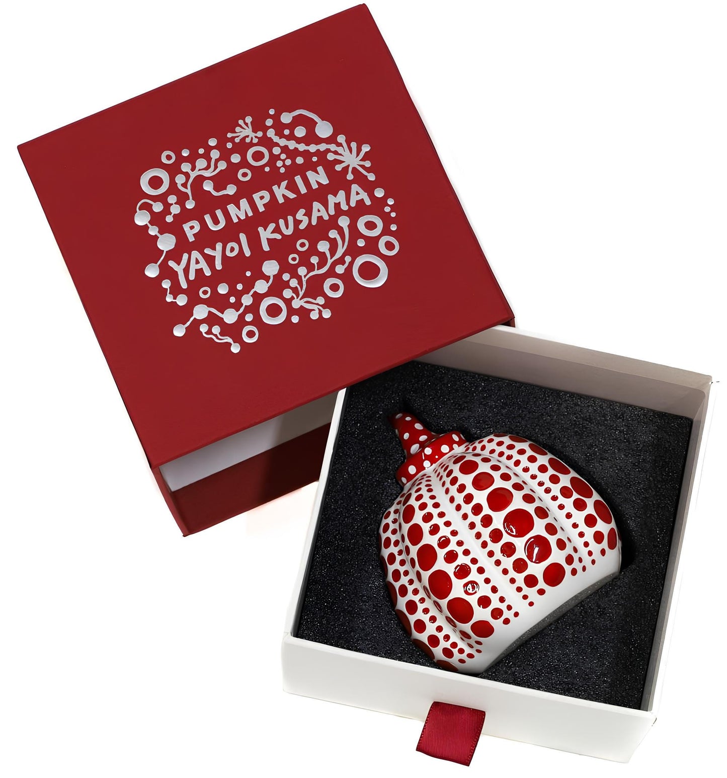 Yayoi Kusama ?? ??, Pumpkins, Yellow/Black, Red/White (Two Sculptures) Cast Resin Sculptures