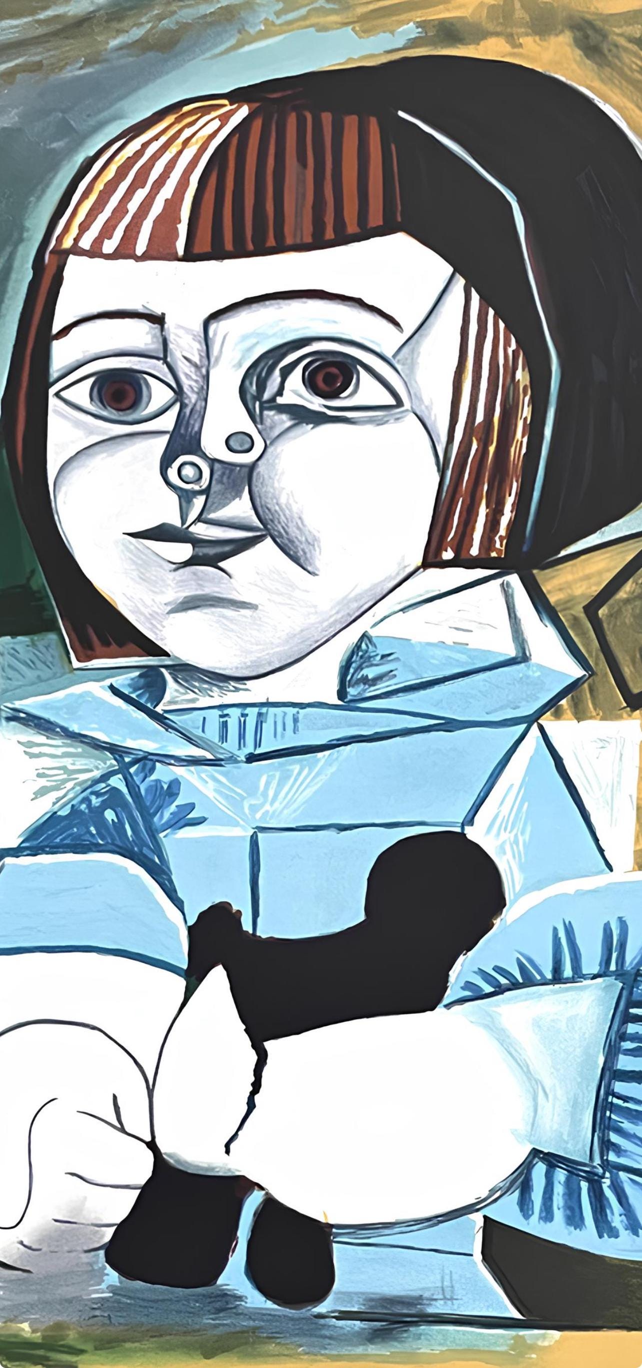 Pablo Picasso, Paloma En Bleu, Marina Picasso Collection, Official Lithograph