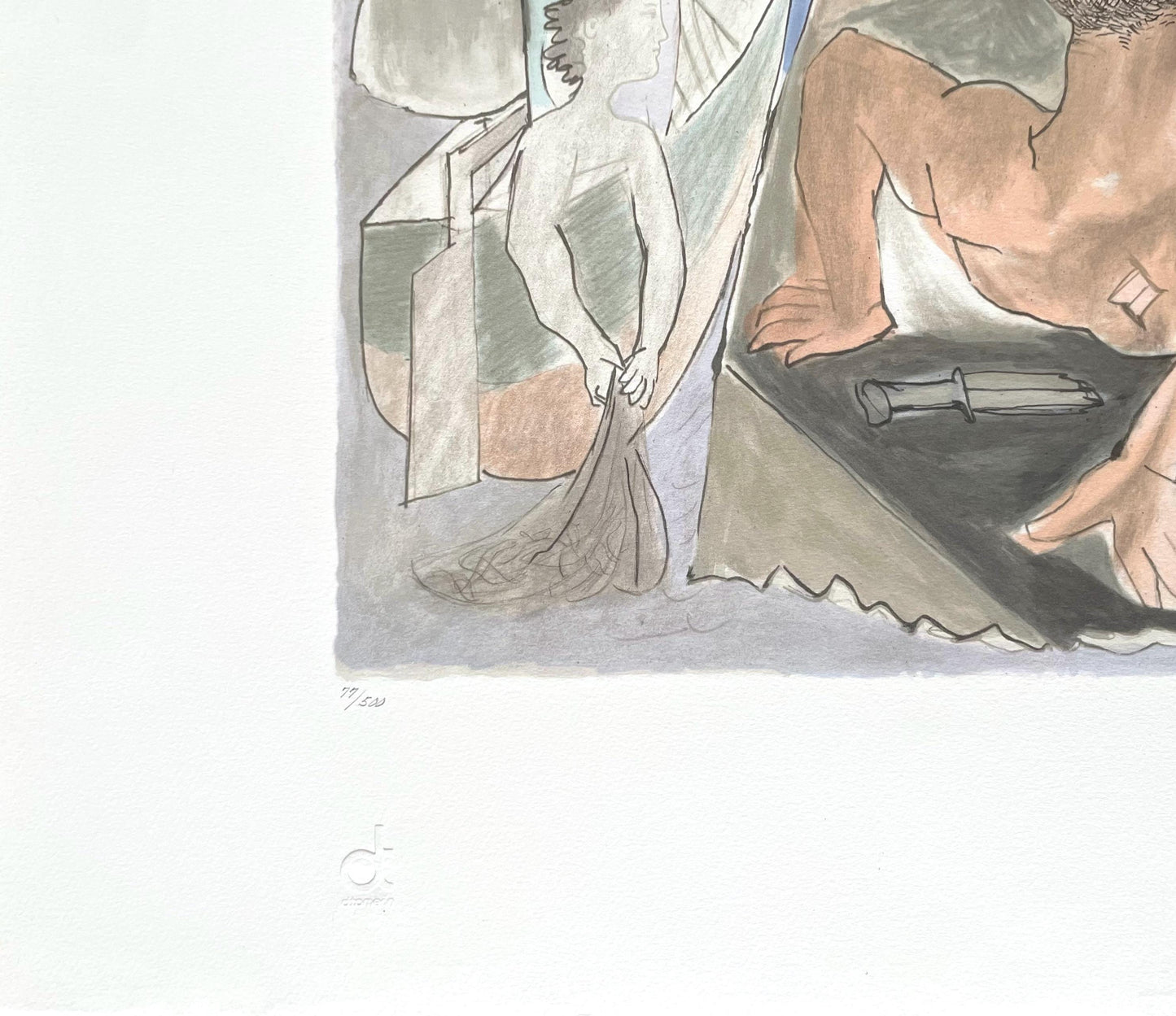 Pablo Picasso, Composition Avec Minotaur, Marina Picasso Collection, Official Lithograph