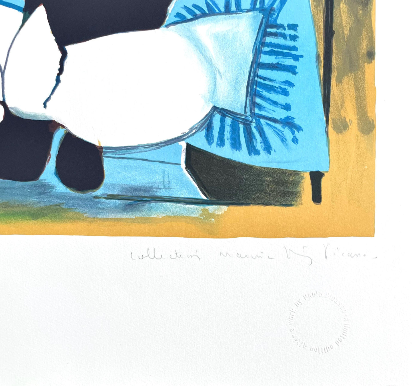 Pablo Picasso, Paloma En Bleu, Marina Picasso Collection, Official Lithograph