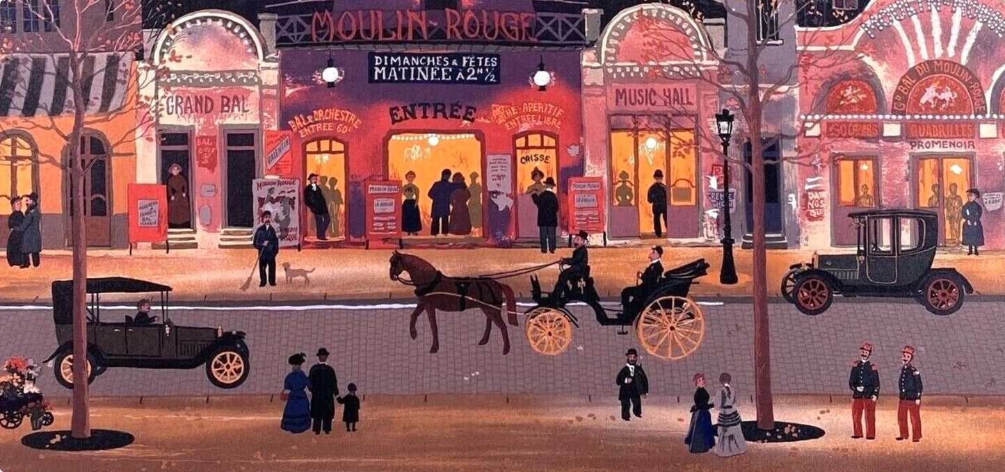 Michel Delacroix, Le Moulin Rouge, Lithograph