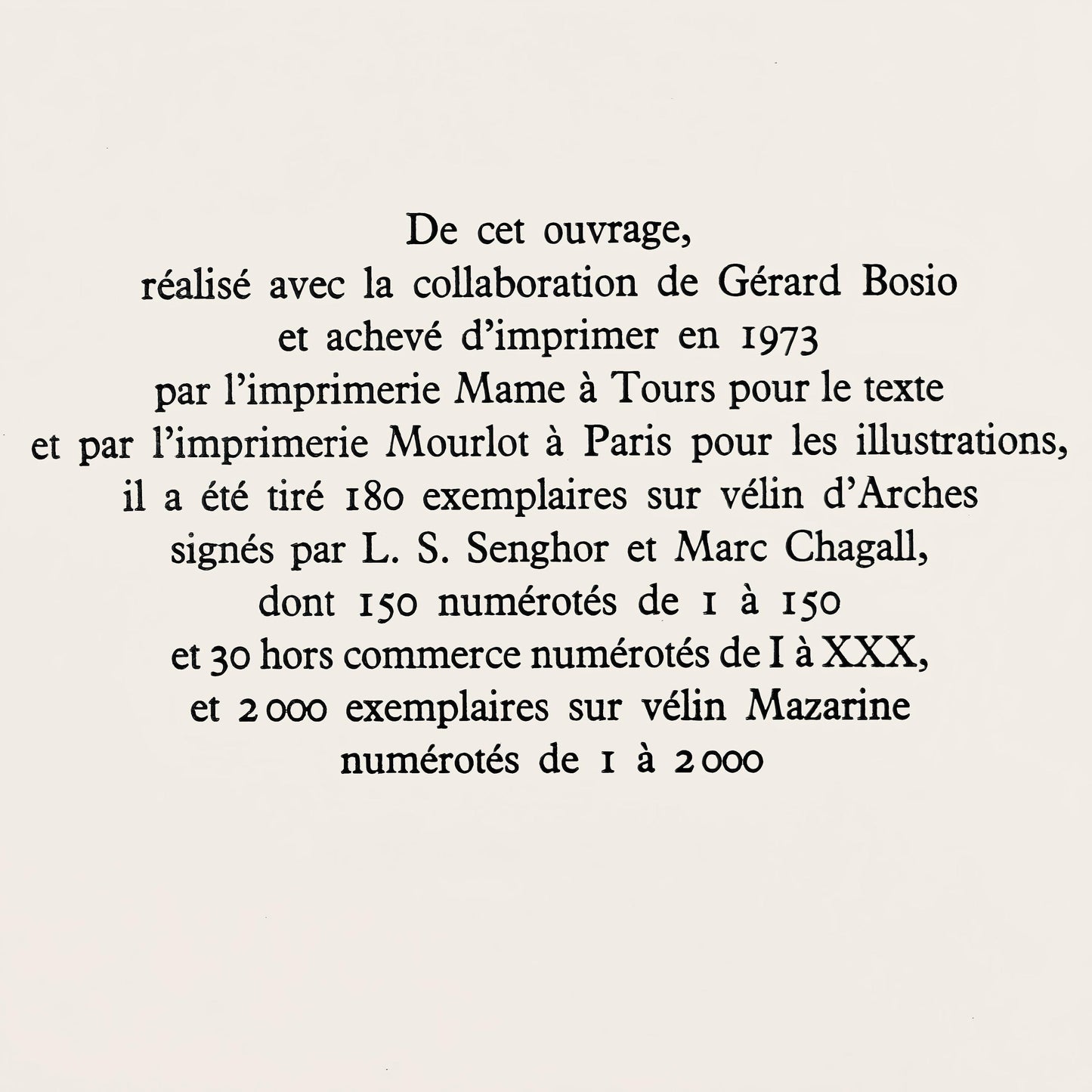 Marc Chagall, Composition, Lettres D'Hivernage, Lithograph