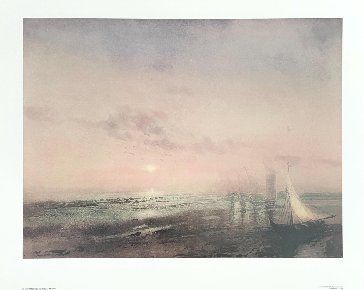 Kaiko Moti, Retour Du Jour, Original Edition Offset Lithograph