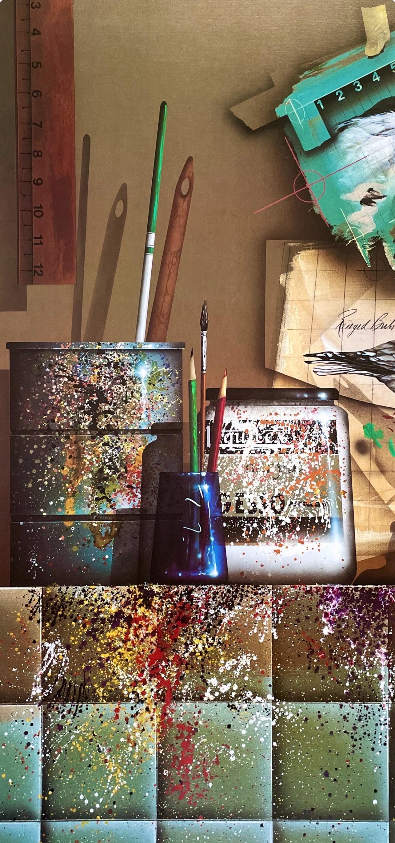 James Carter, Studio Still Life, Original Edition Offset Lithograph