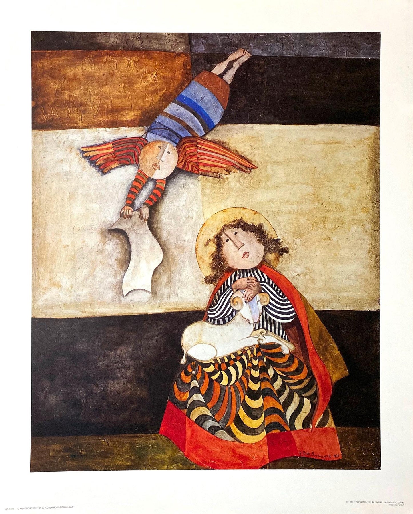 Graciela Rodo Boulanger, L'Annonciation, Original Edition Offset Lithograph
