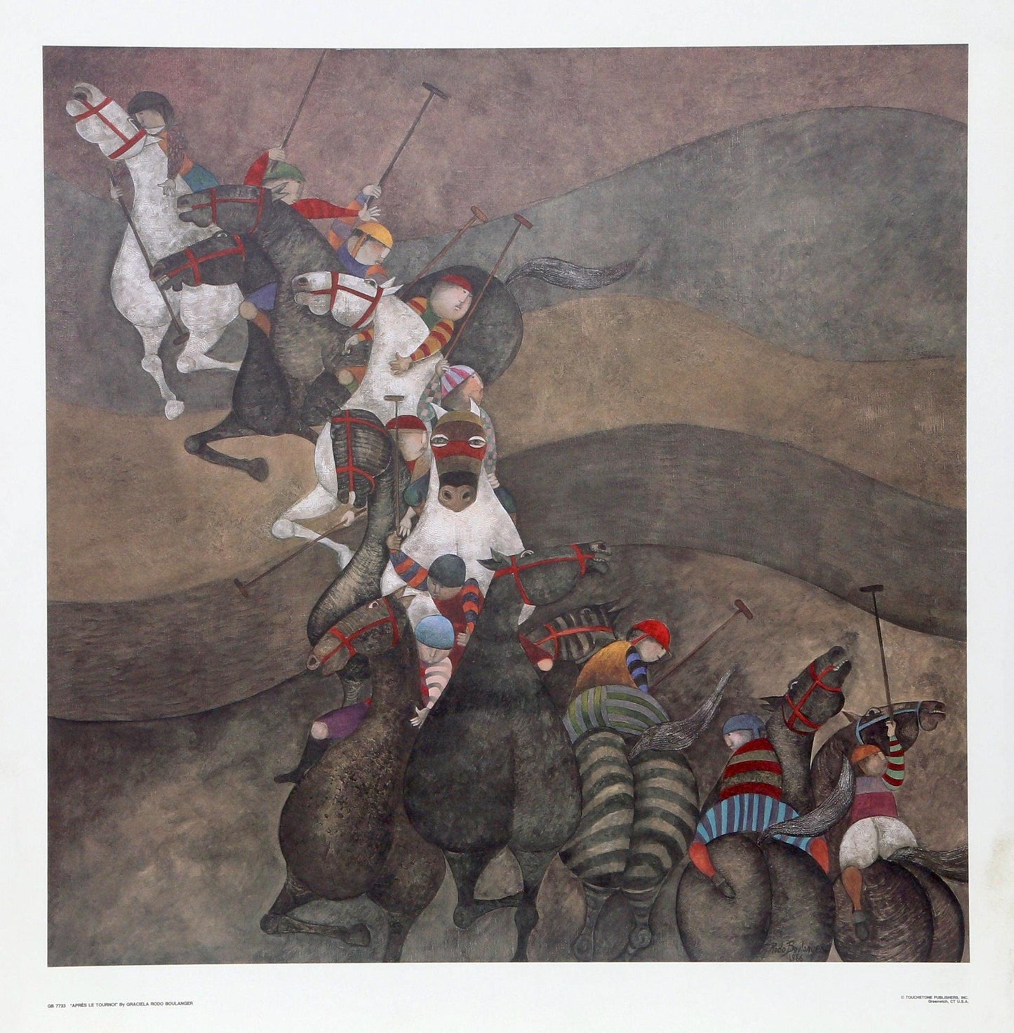 Graciela Rodo Boulanger, Aprs Le Tournoi, Original Edition Offset Lithograph