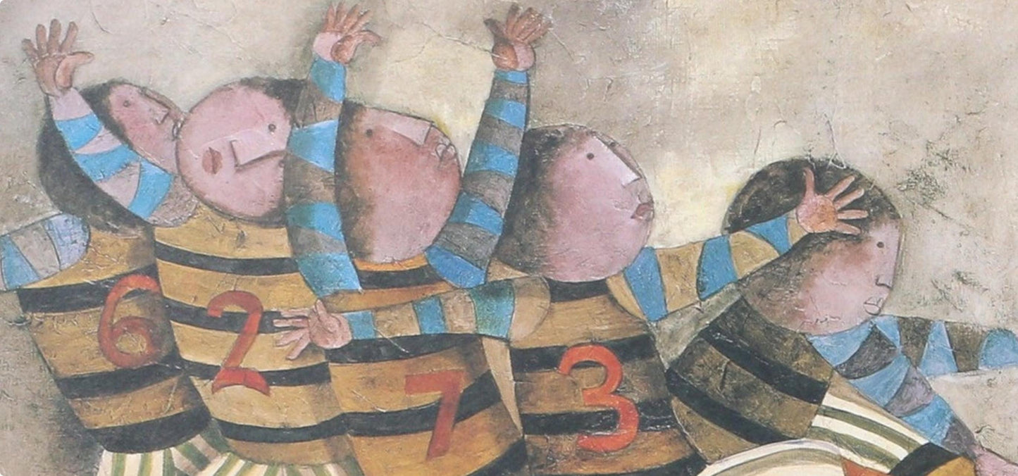 Graciela Rodo Boulanger, The Team, Original Edition Offset Lithograph