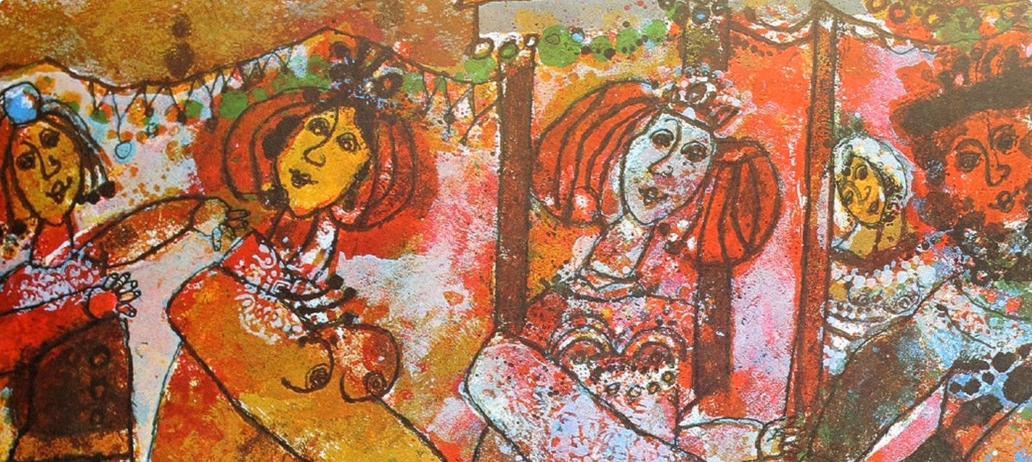 Tho Tobiasse, The Wedding, Original Edition Offset Lithograph