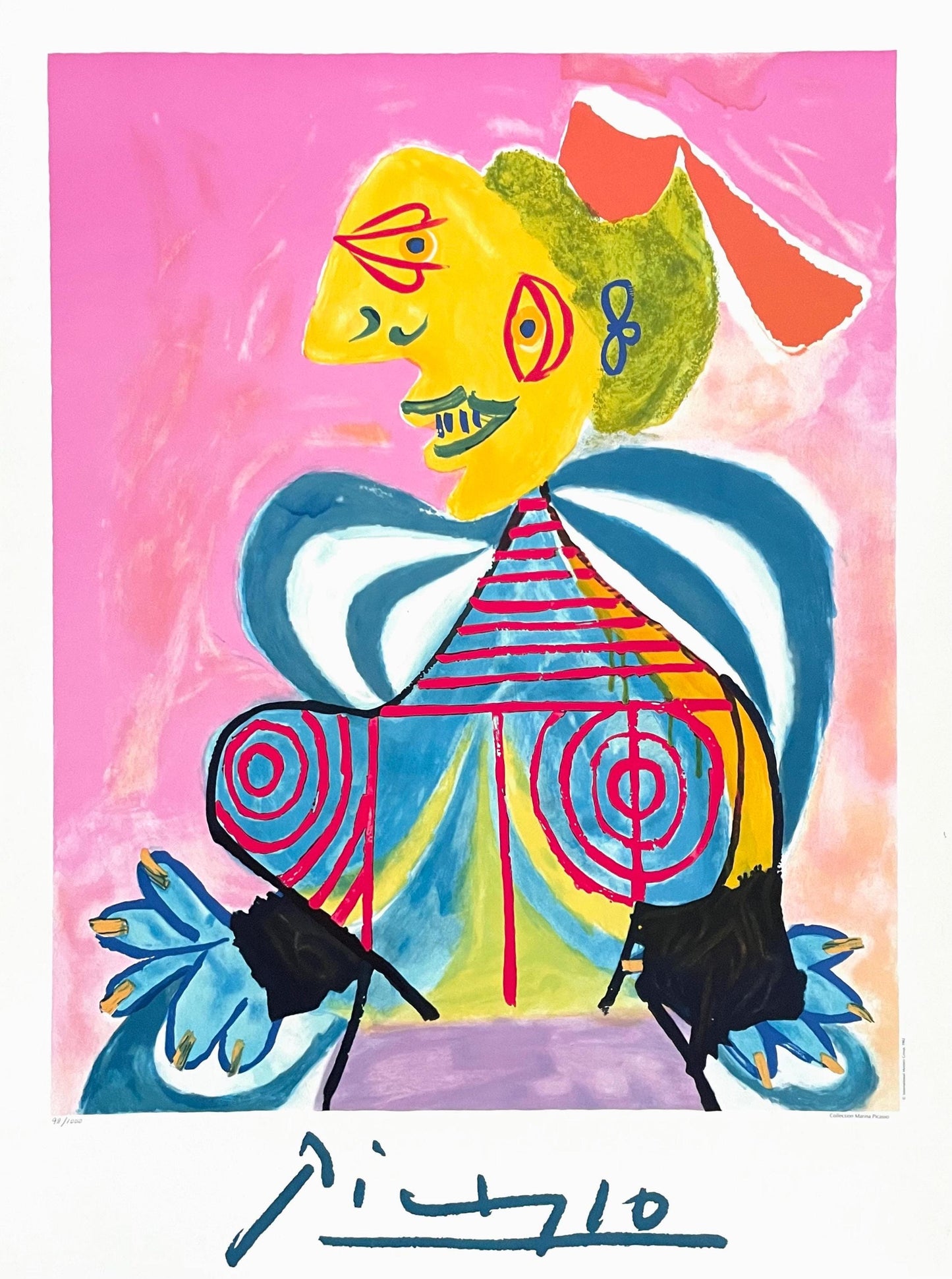 Pablo Picasso, L'Arlsienne, Marina Picasso Collection, Official Lithograph