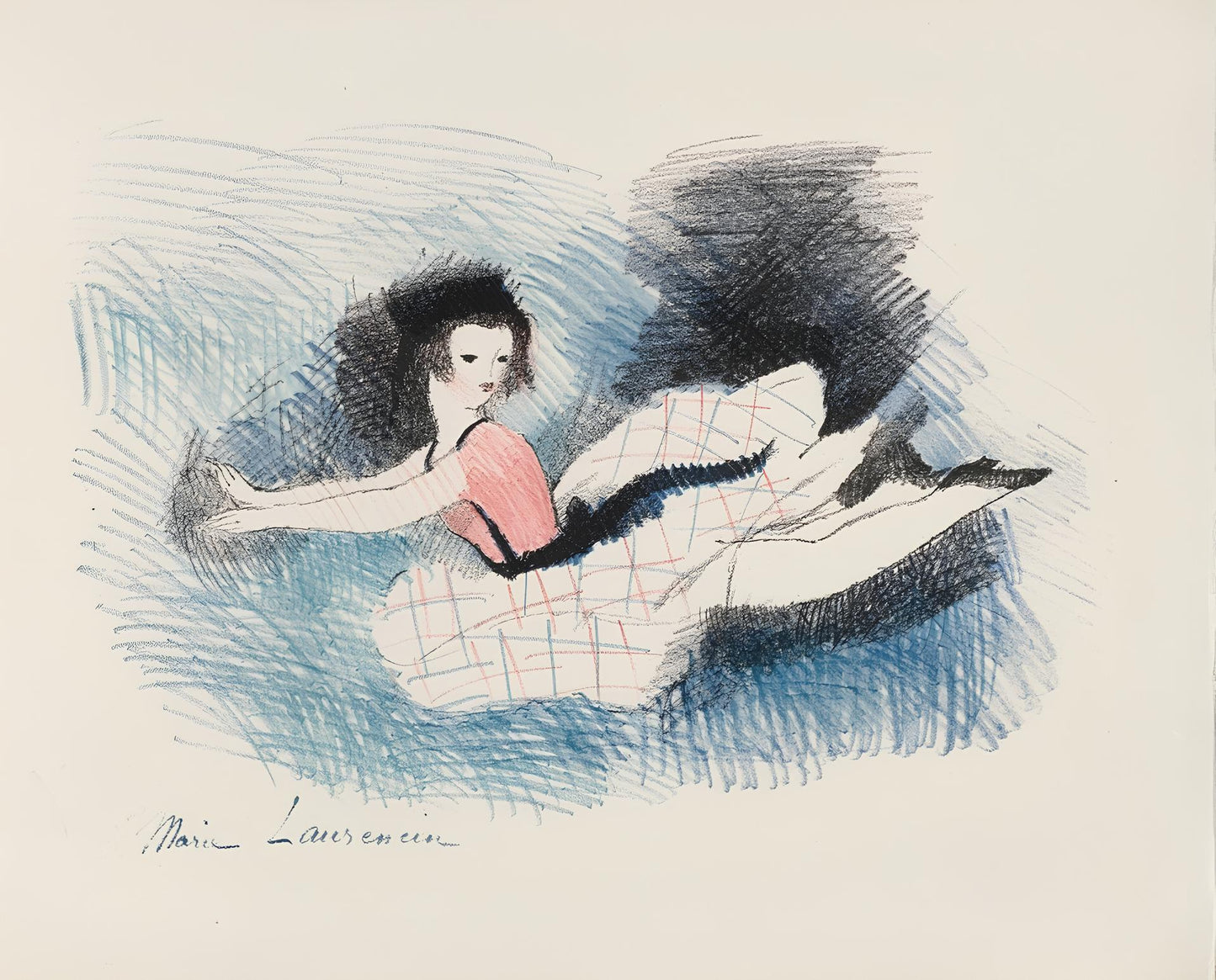 Marie Laurencin, Composition, Alice'S Adventures In Wonderland, Lithograph