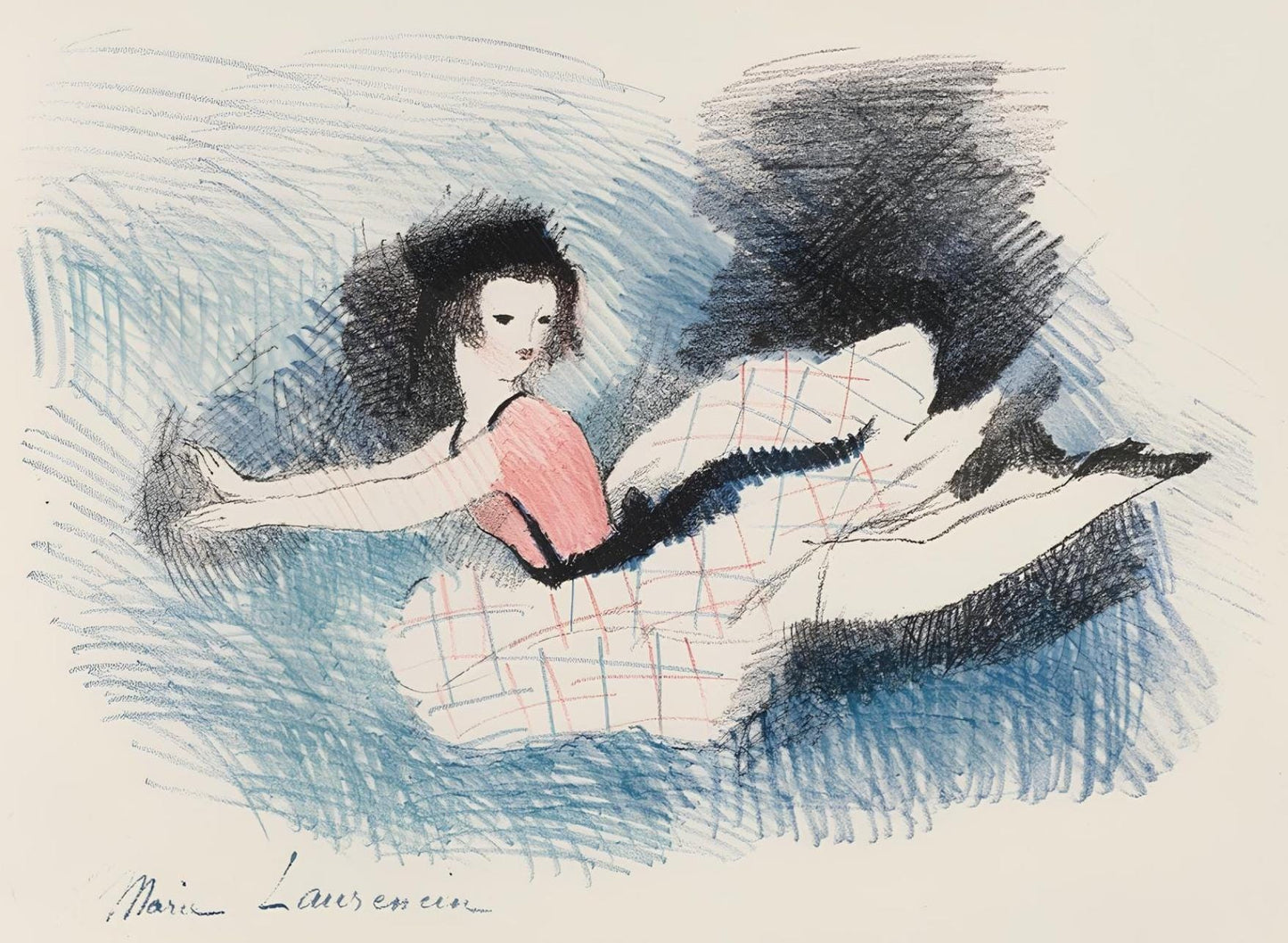 Marie Laurencin, Composition, Alice'S Adventures In Wonderland, Lithograph