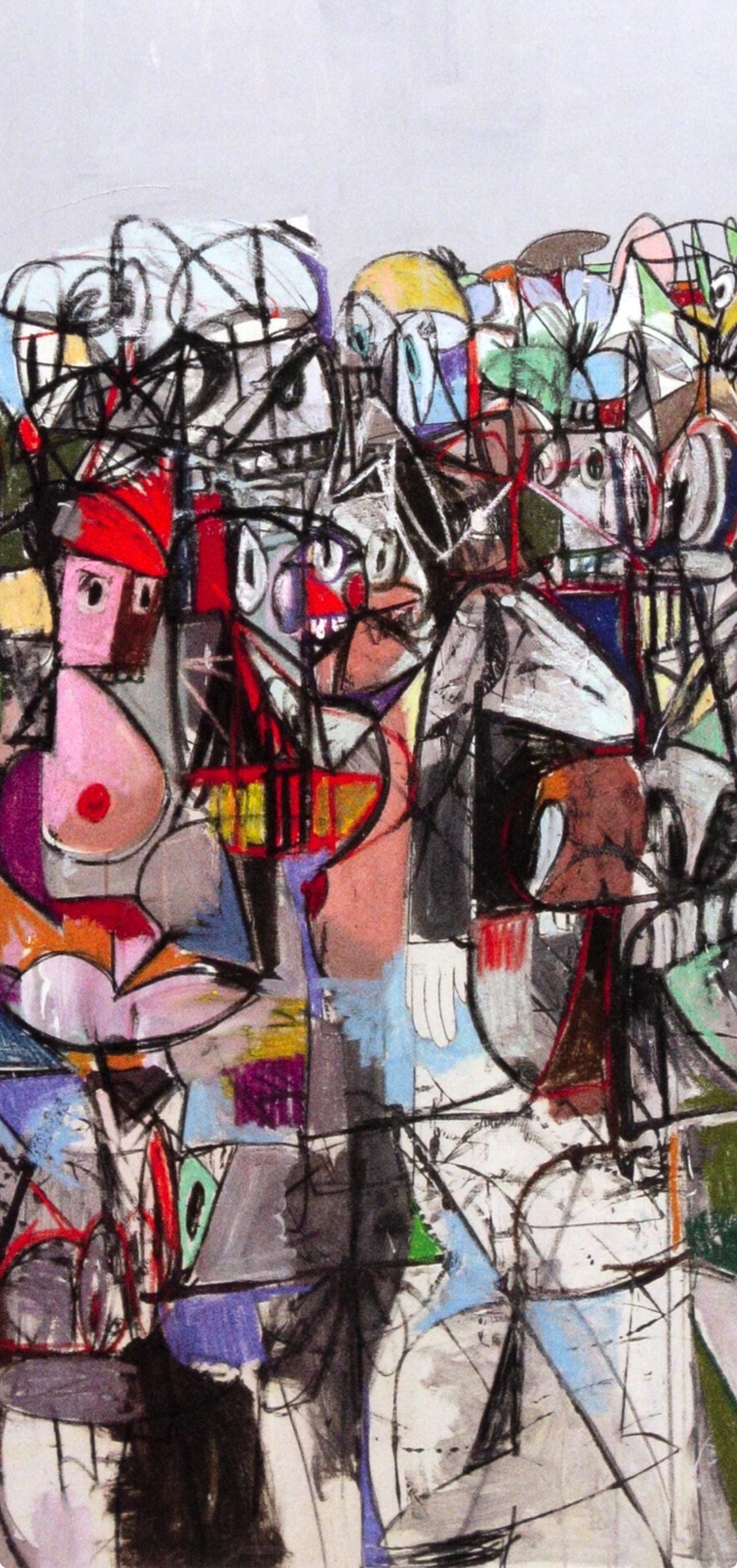 George Condo, Compression I, Drawing Paintings, Four Color Process Print