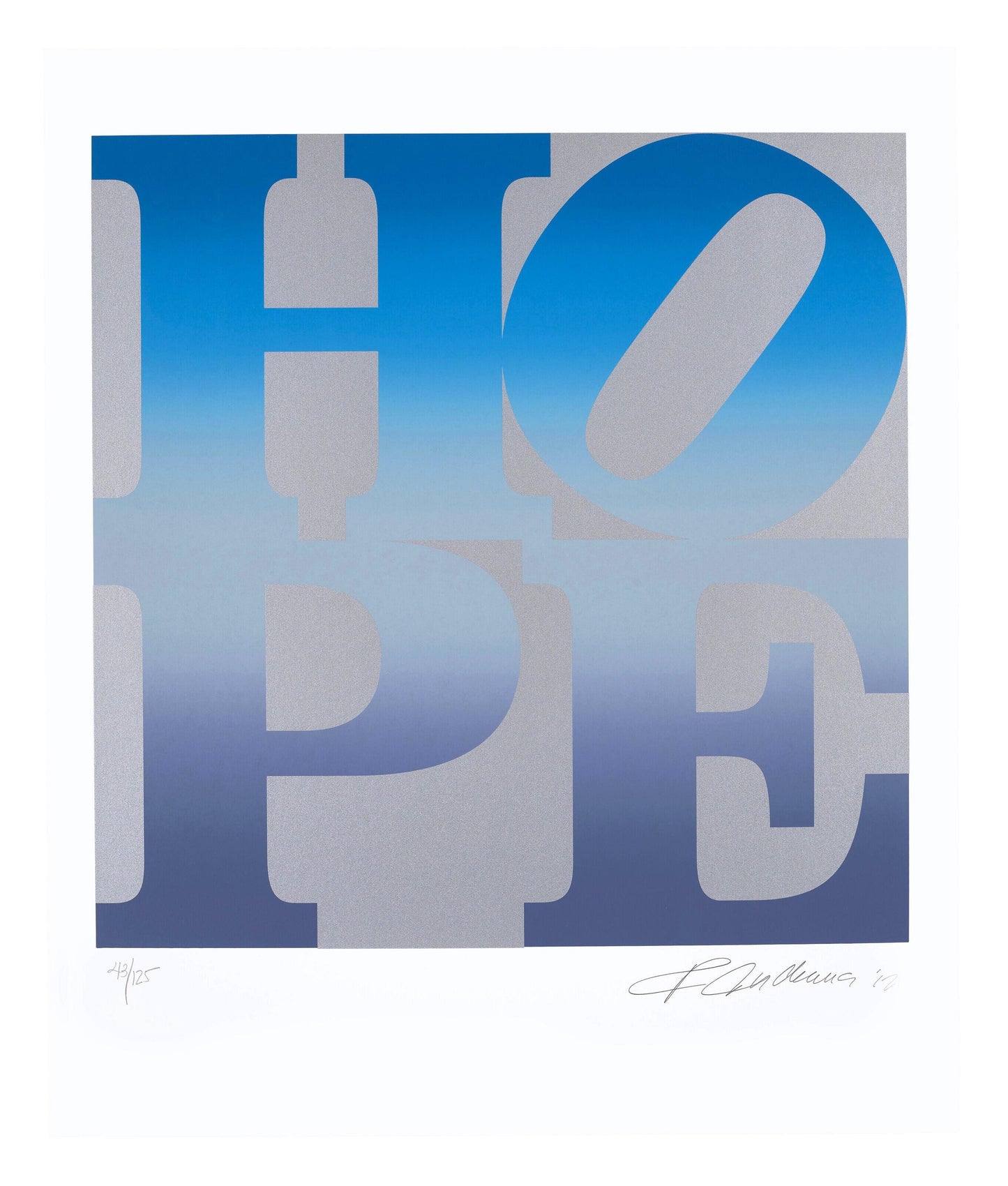 Robert Indiana, Winter, Hope, Four Seasons Of Hope, Silkscreen