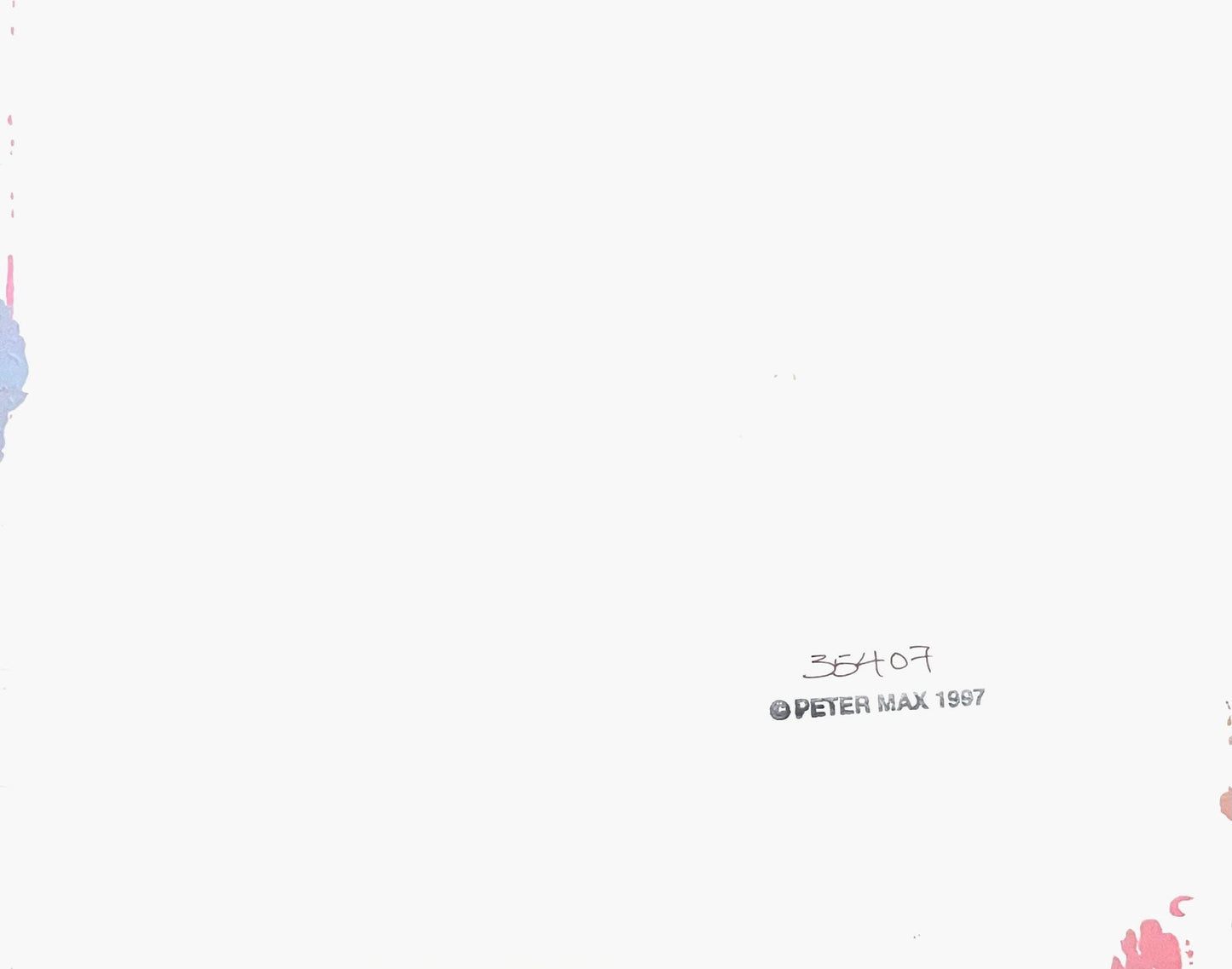 Peter Max, Zero Man In Love, Hand Signed, Mixed Media Acrylic And Lithograph Painting