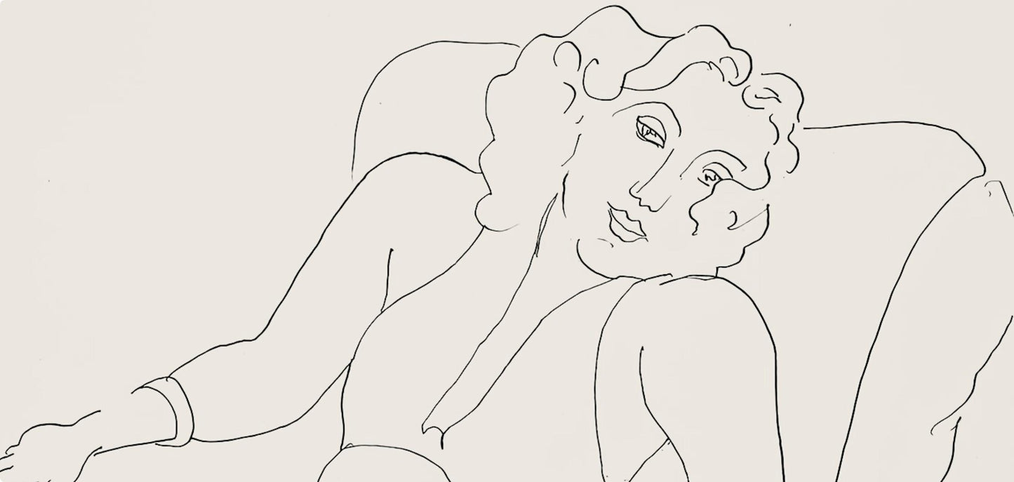 Henri Matisse, Srie B, Var. 2 (Duthuit 9), Henri Matisse, Dessins, Thmes Et Variations, Lithograph
