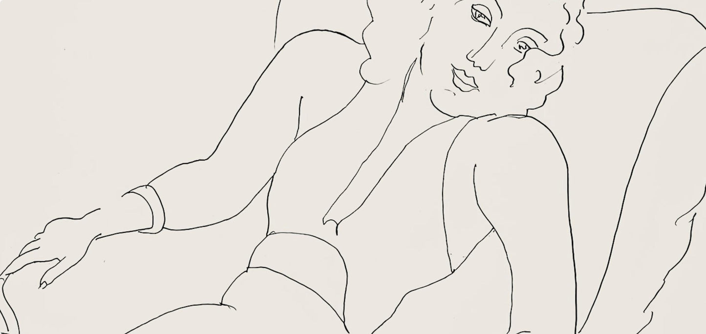 Henri Matisse, Srie B, Var. 2 (Duthuit 9), Henri Matisse, Dessins, Thmes Et Variations, Lithograph