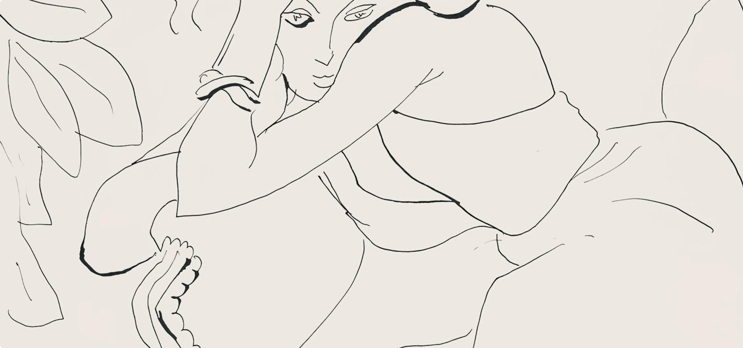 Henri Matisse, Srie C, Var. 8 (Duthuit 9), Henri Matisse, Dessins, Thmes Et Variations, Lithograph