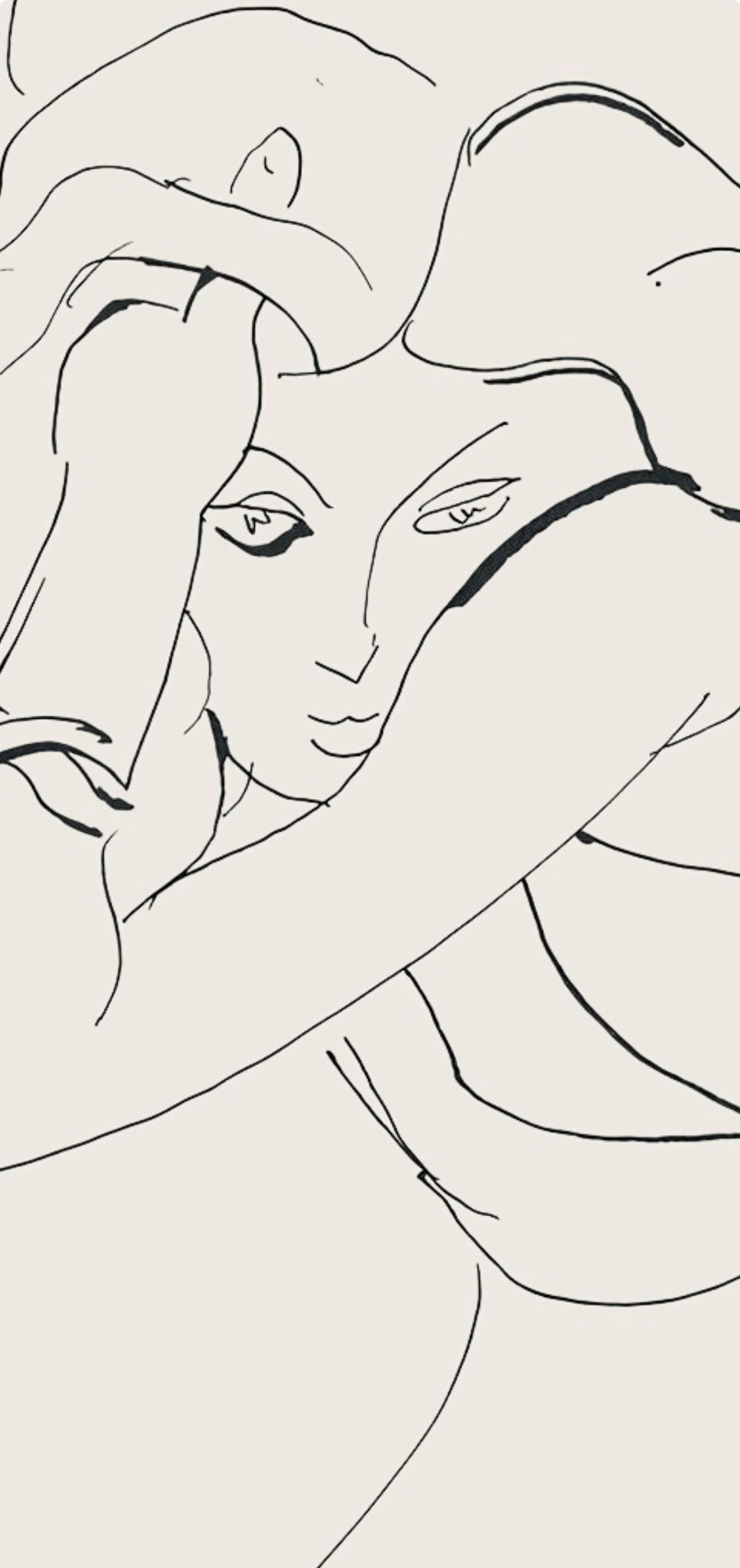 Henri Matisse, Srie C, Var. 8 (Duthuit 9), Henri Matisse, Dessins, Thmes Et Variations, Lithograph