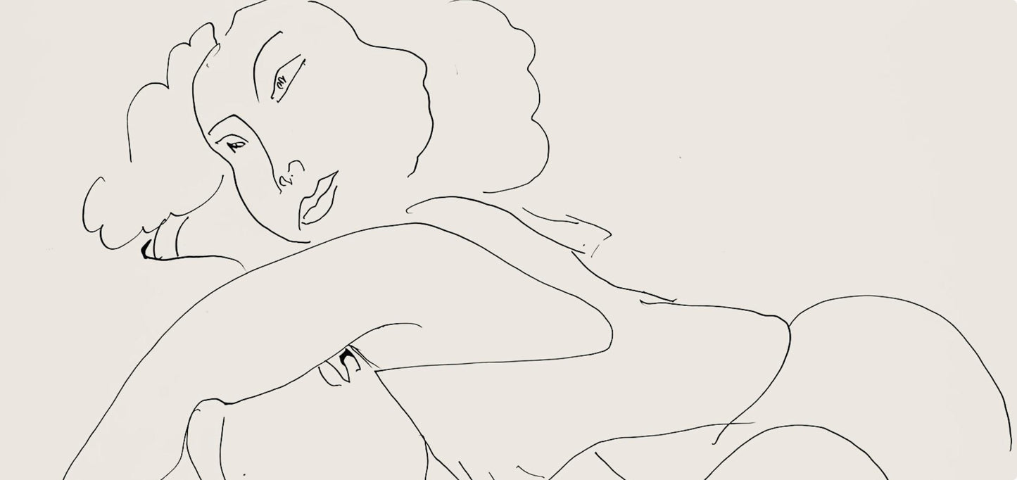 Henri Matisse, Srie D, Var. 7 (Duthuit 9), Henri Matisse, Dessins, Thmes Et Variations, Lithograph