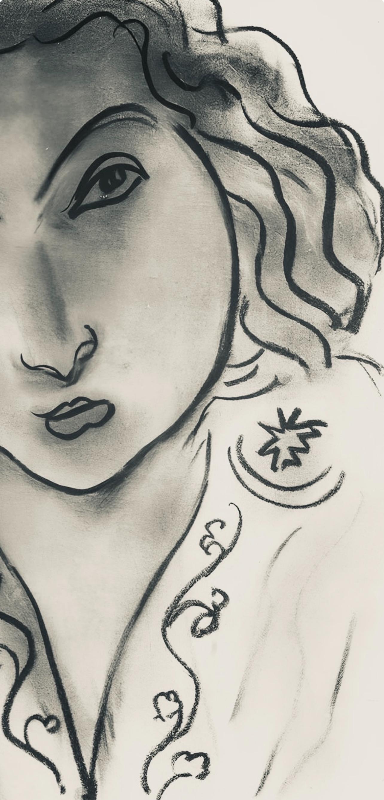 Henri Matisse, Srie I, Var. 1 (Duthuit 9), Henri Matisse, Dessins, Thmes Et Variations, Lithograph
